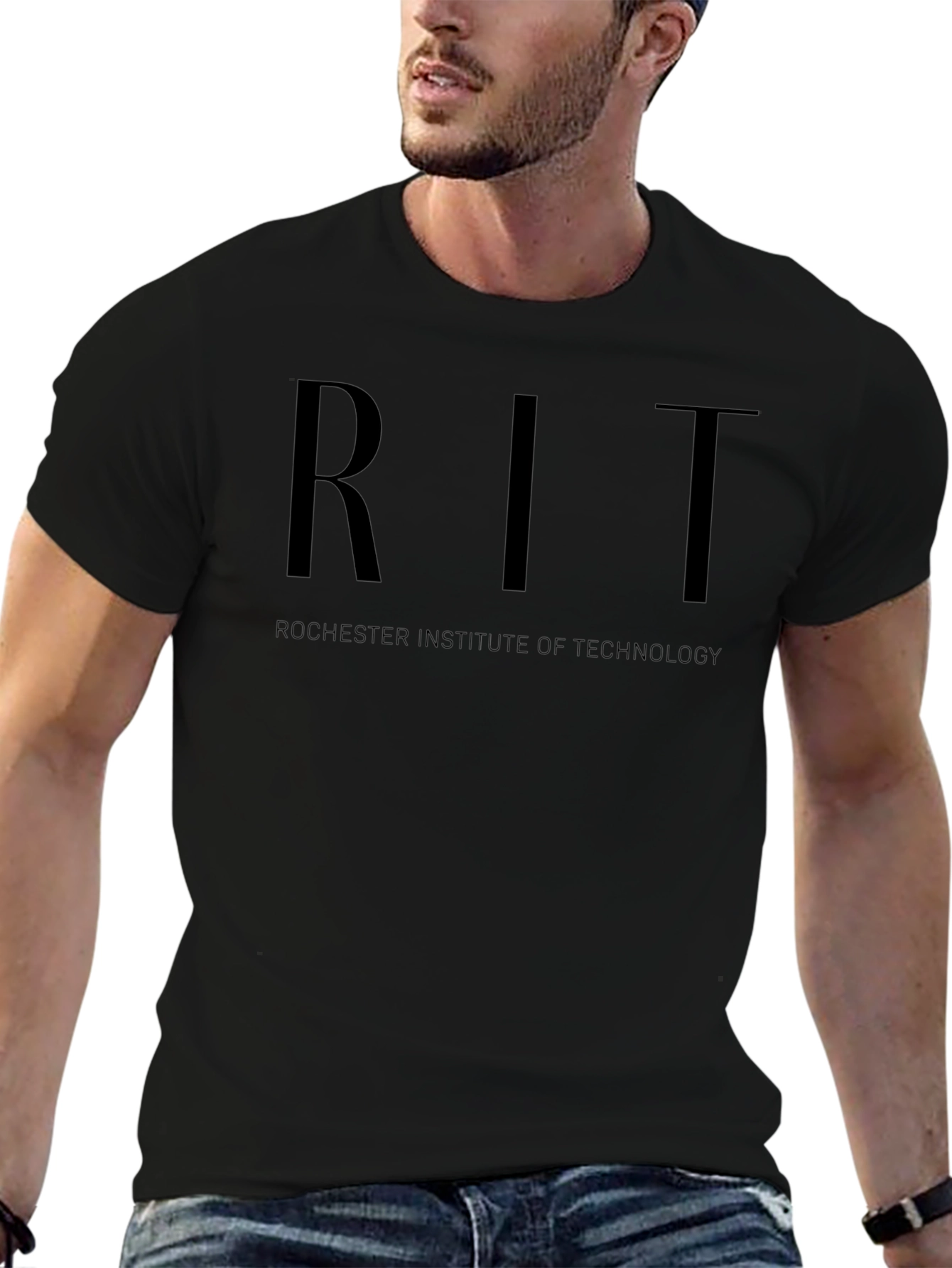 RIT Rochester Institute of Technology Black T-Shirt
