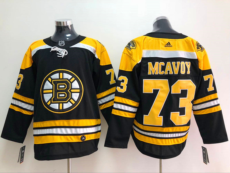 Men's Boston Bruins Charlie McAvoy #73 Black Replica Player Jerseys