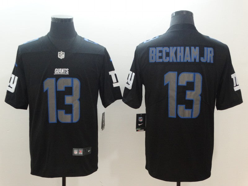 Men's New York Giants Odell Beckham Jr. #13 Black Game Jerseys