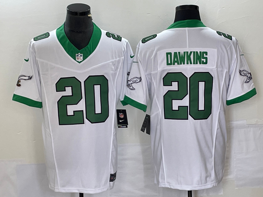 Men's Philadelphia Eagles Brian Dawkins #20 White Game Player Jerseys