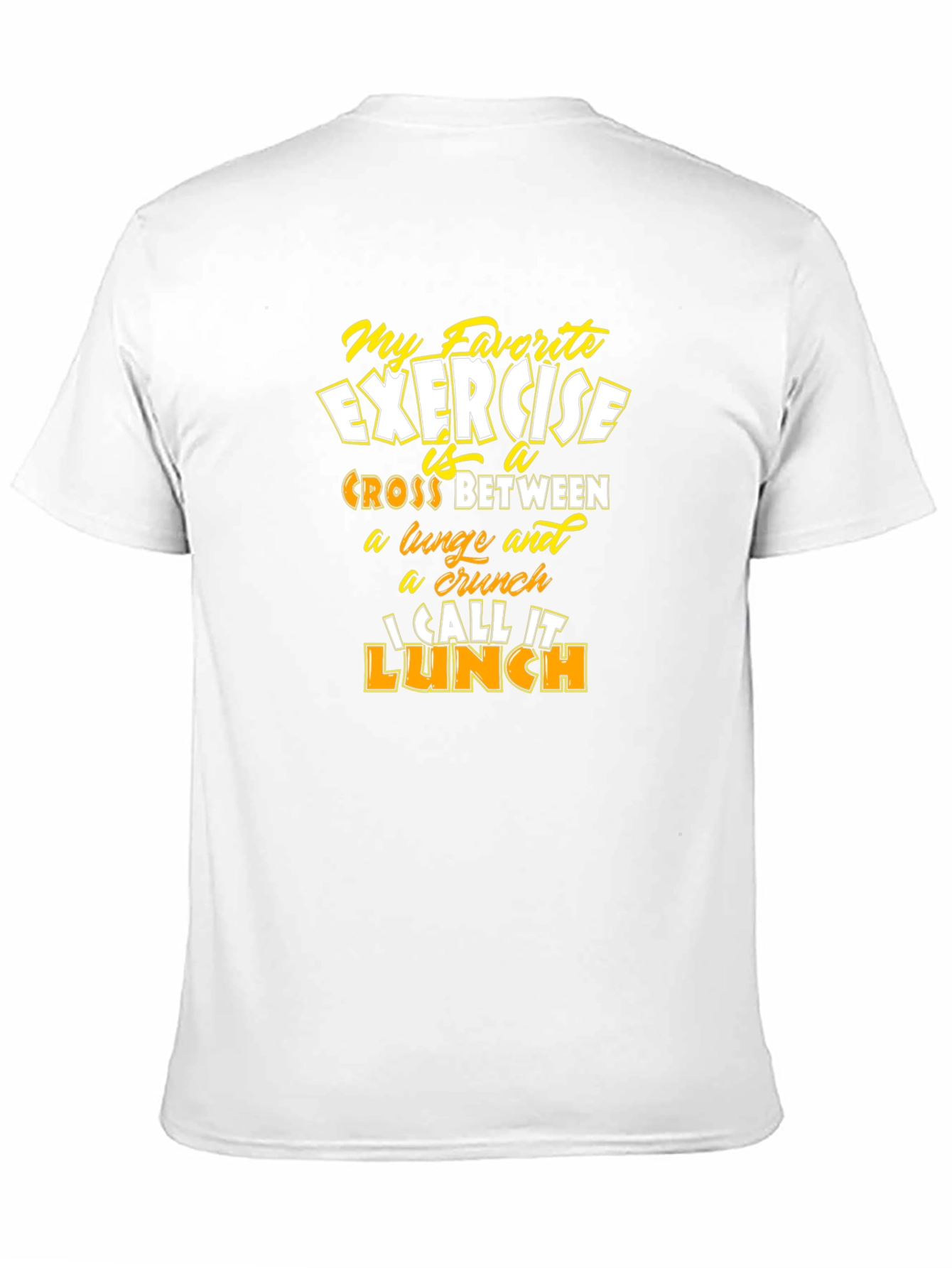 Funny Exercise Lunch T-Shirt - Mens Graphic Tee