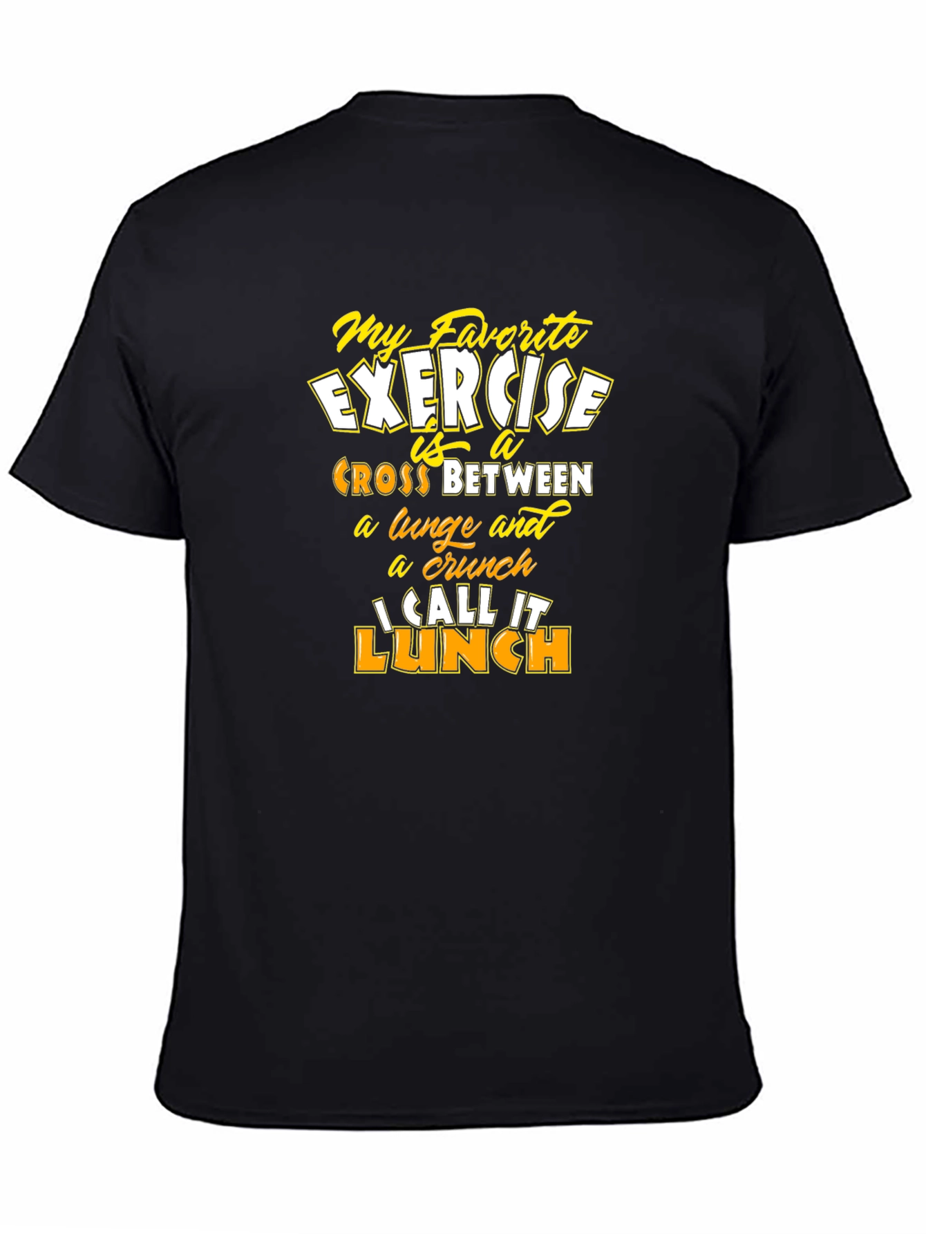 Funny Exercise Lunch T-Shirt - Mens Graphic Tee