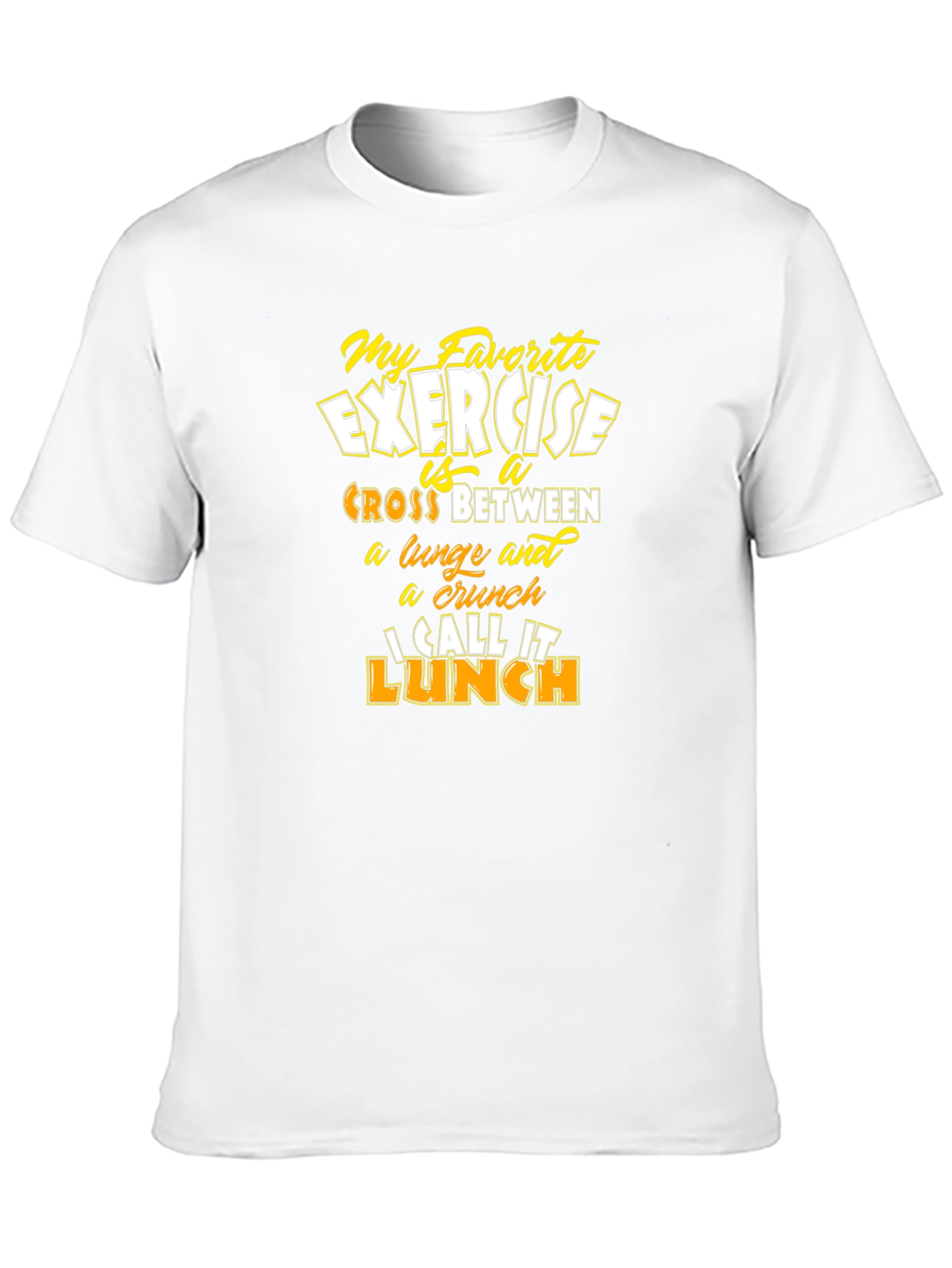 Funny Exercise Lunch T-Shirt - Mens Graphic Tee