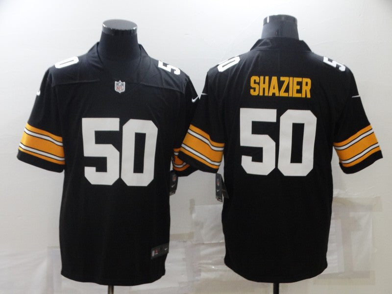 Men's Pittsburgh Steelers Ryan Shazier #50 Black Player Game Jerseys