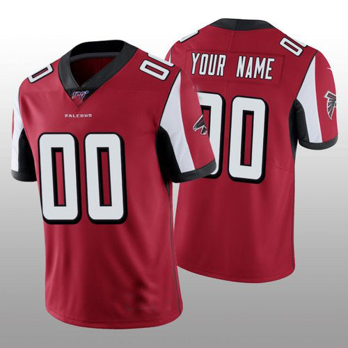 Custom1 Atlanta Falcons Red Vapor Limited 100th Season Jerseys Stitched American Football Jerseys