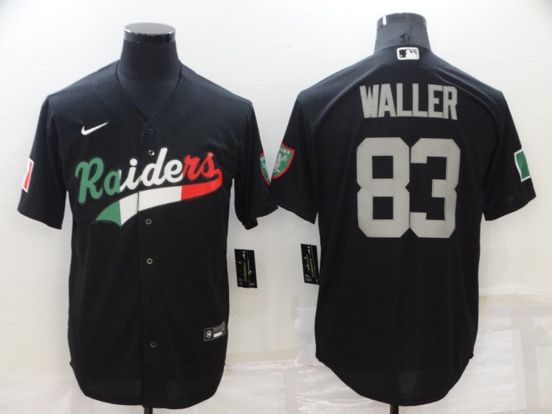 Men's Las Vegas Raiders Darren Waller #83 Black Game Player Jerseys Joint Edition
