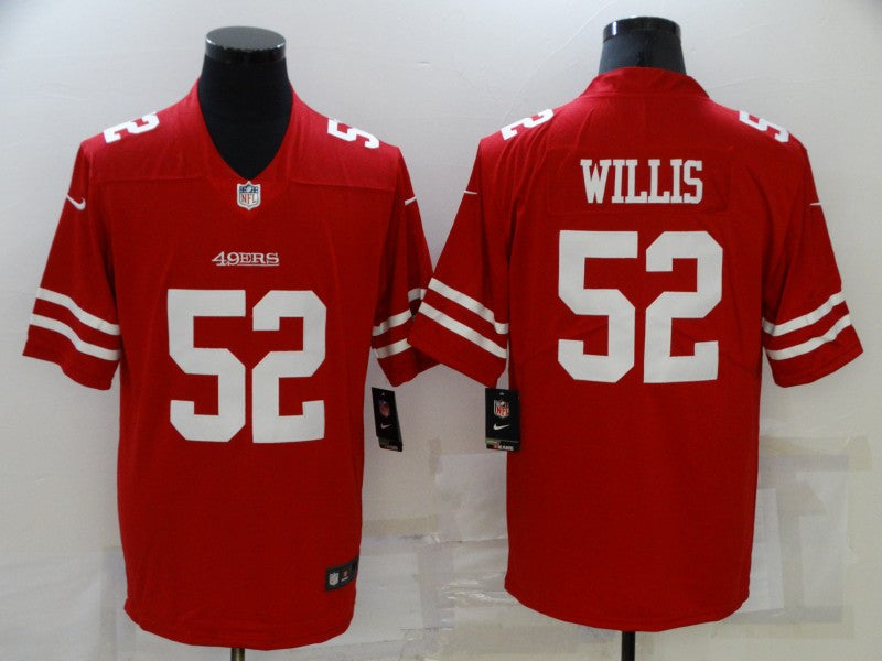 Men's San Francisco 49ers Patrick Willis #52 Red Game Jerseys