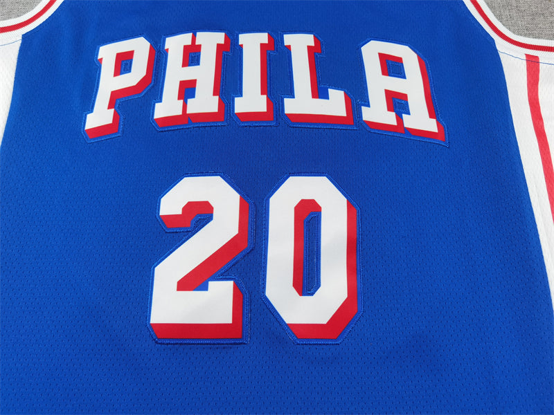 Men's Philadelphia 76ers Jared McCain #20 Royal Swingman Jerseys - Icon Edition