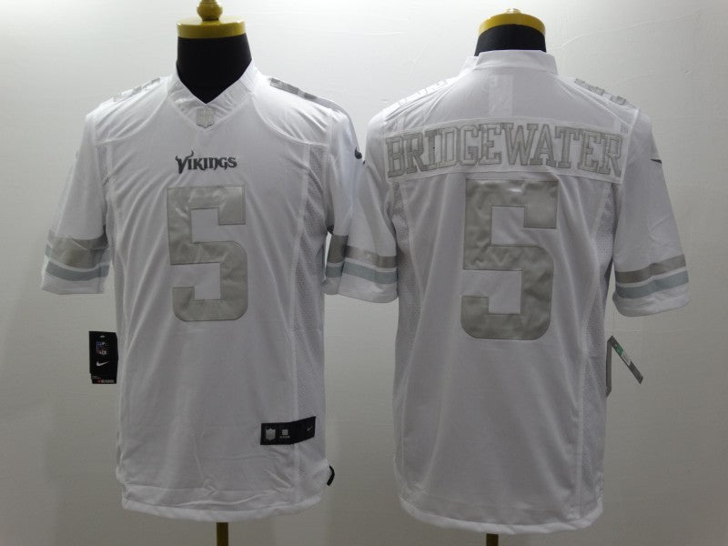 Men's Minnesota Vikings Teddy Bridgewater #5 White Game Jerseys