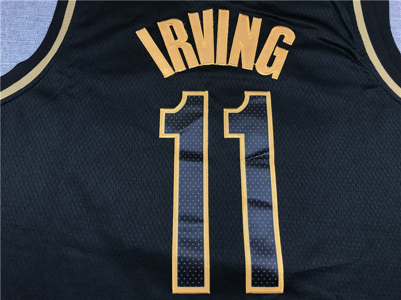 Men's Brooklyn Nets Kyrie Irving #11 NBA Black Swingman Player Jerseys