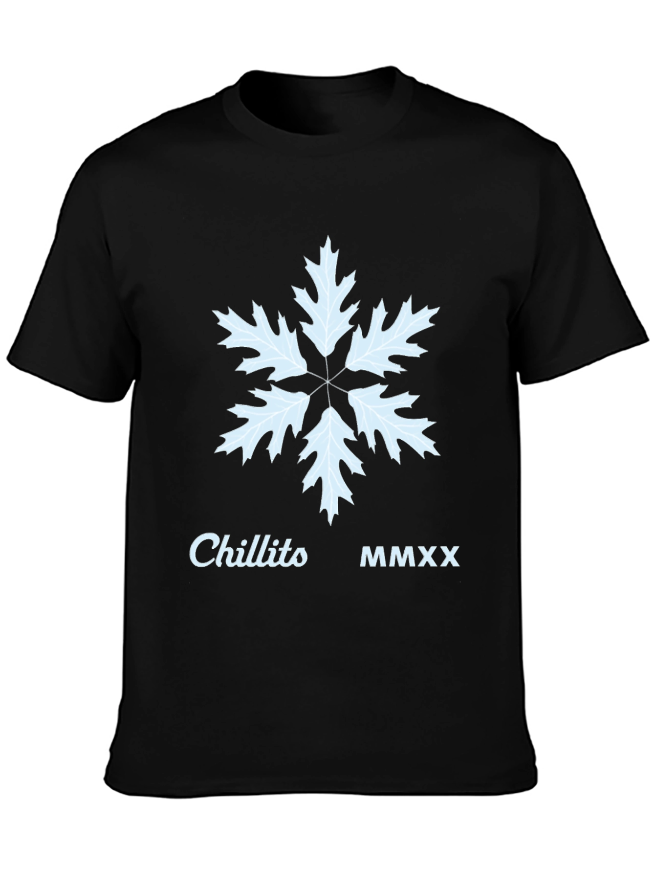 Chillito MMXX Snowflake T-Shirt - Black