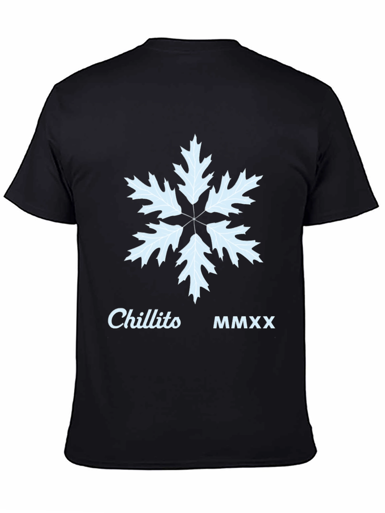 Chillito MMXX Snowflake T-Shirt - Black