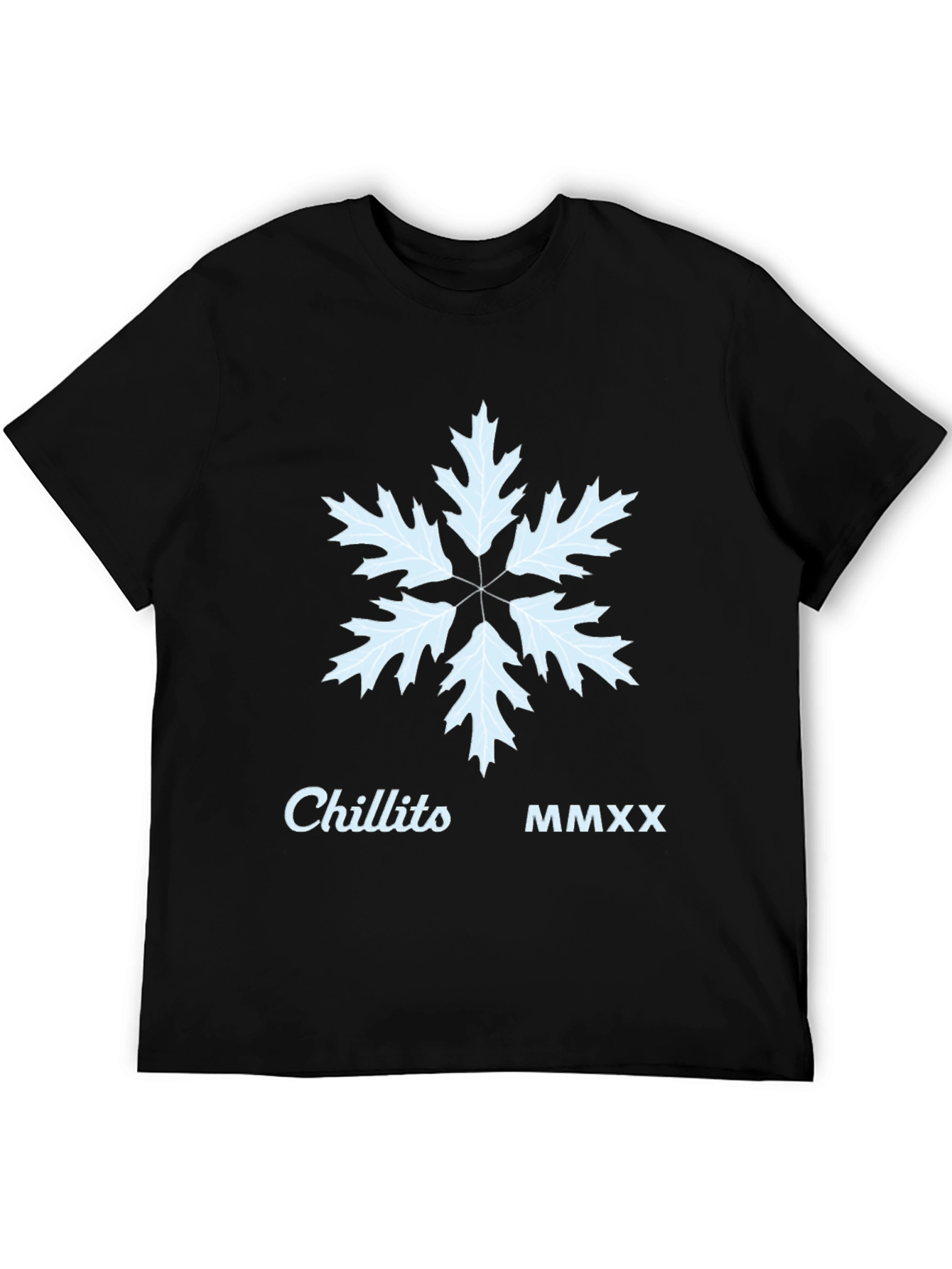 Chillito MMXX Snowflake T-Shirt - Black