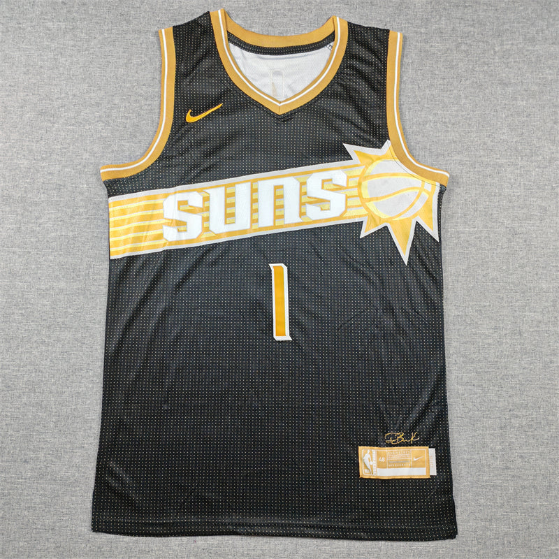 Men's Phoenix Suns Devin Booker #1 Black Select Series Swingman Jerseys