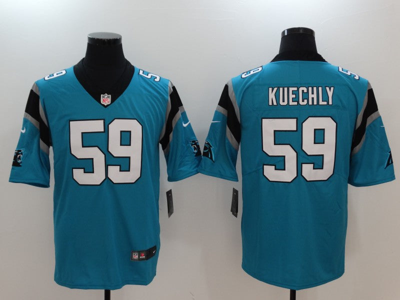 Men's Carolina Panthers Luke Kuechly #59 Blue Game Jerseys