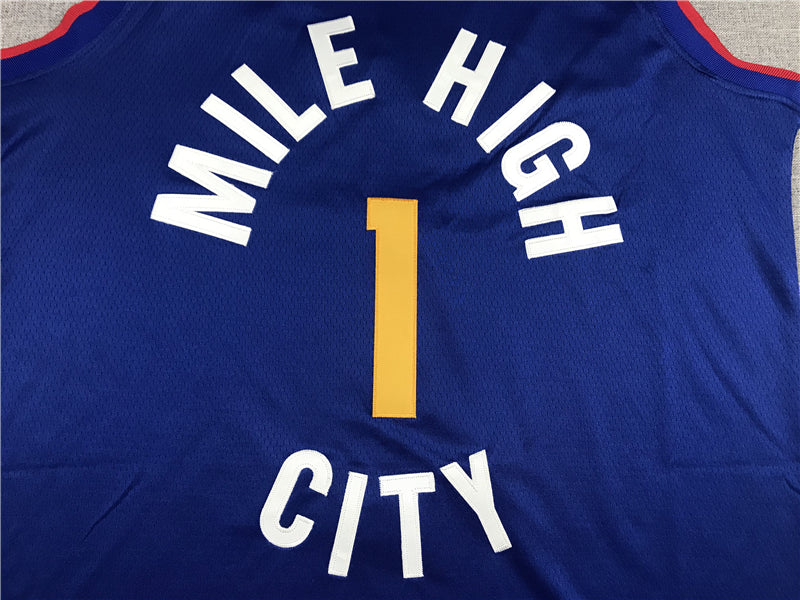 Men's Denver Nuggets Michael Porter Jr. Blue 2023 Fast Break Replica Jerseys