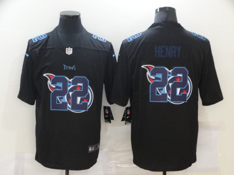 Men's Tennessee Titans Derrick Henry #22 Black Alternate Game Jerseys