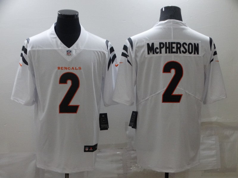 Men's Cincinnati Bengals Evan McPherson #2 White Game Jerseys
