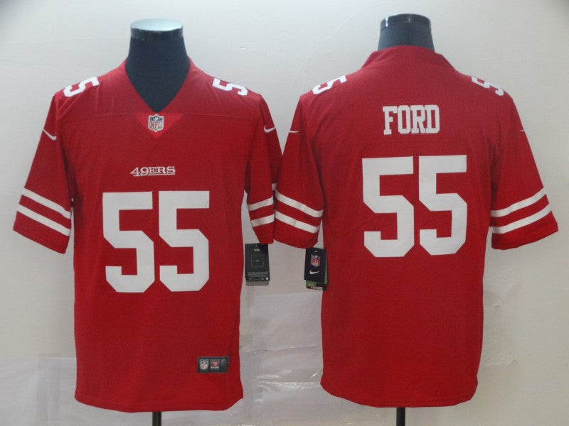 Men's San Francisco 49ers Dee Ford #55 Red Game Jerseys