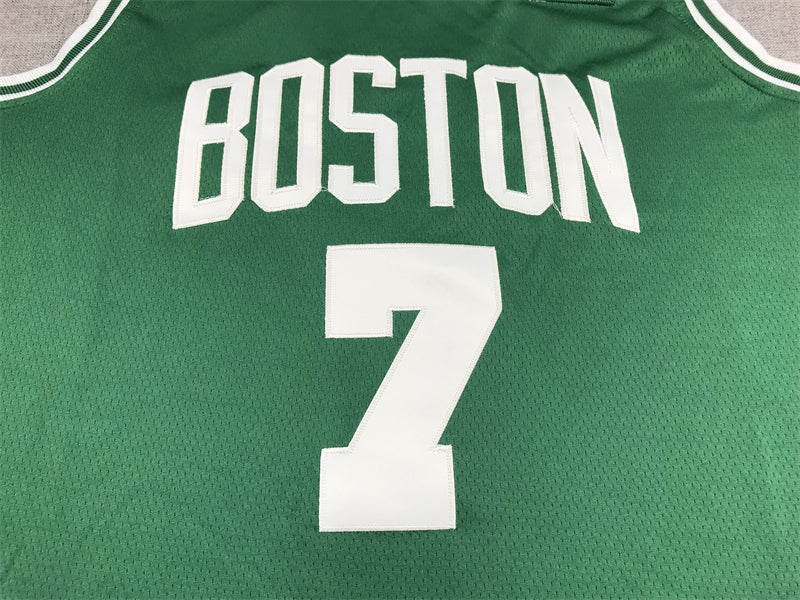 Men's Boston Celtics Jaylen Brown #7 Green 2022/23 Swingman Jerseys - Icon Edition