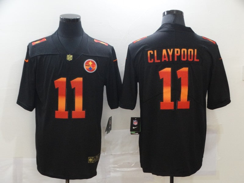 Men's Pittsburgh Steelers #11 Chase Claypool Black Game Jerseys