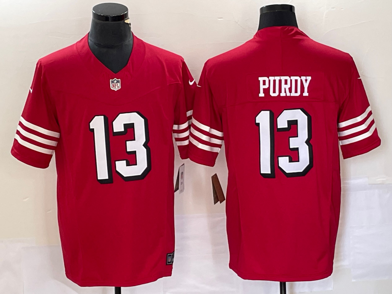 Men's San Francisco 49ers Brock Purdy #13 Red Game Player Jerseys