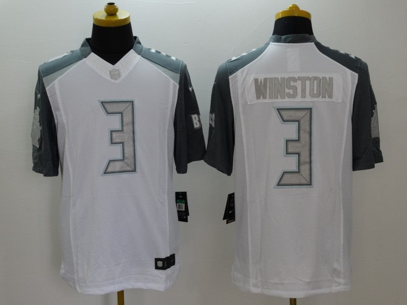 Men's Tampa Bay Buccaneers Jameis Winston #3 White Game Jerseys