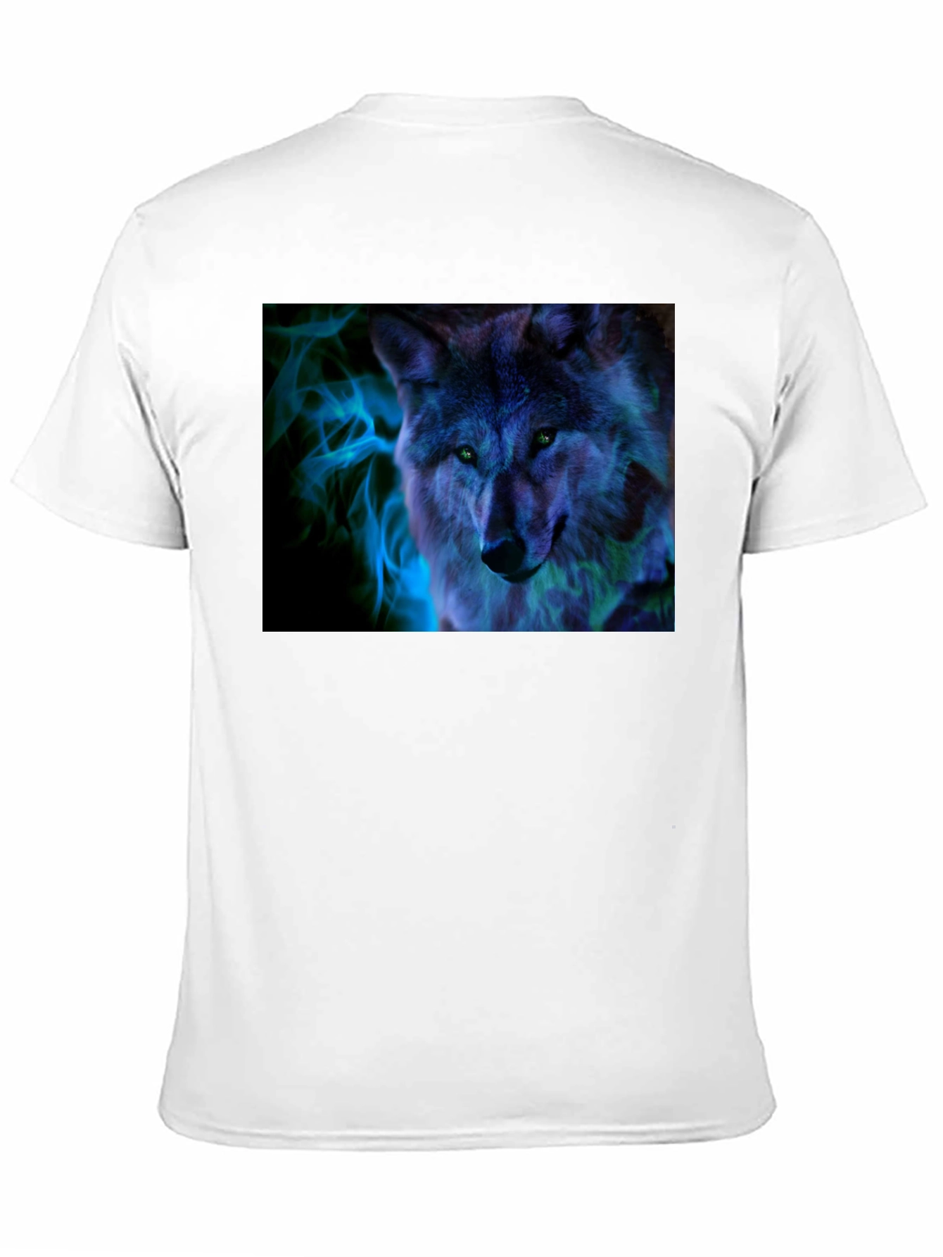 Wolf Graphic Print Black T-Shirt