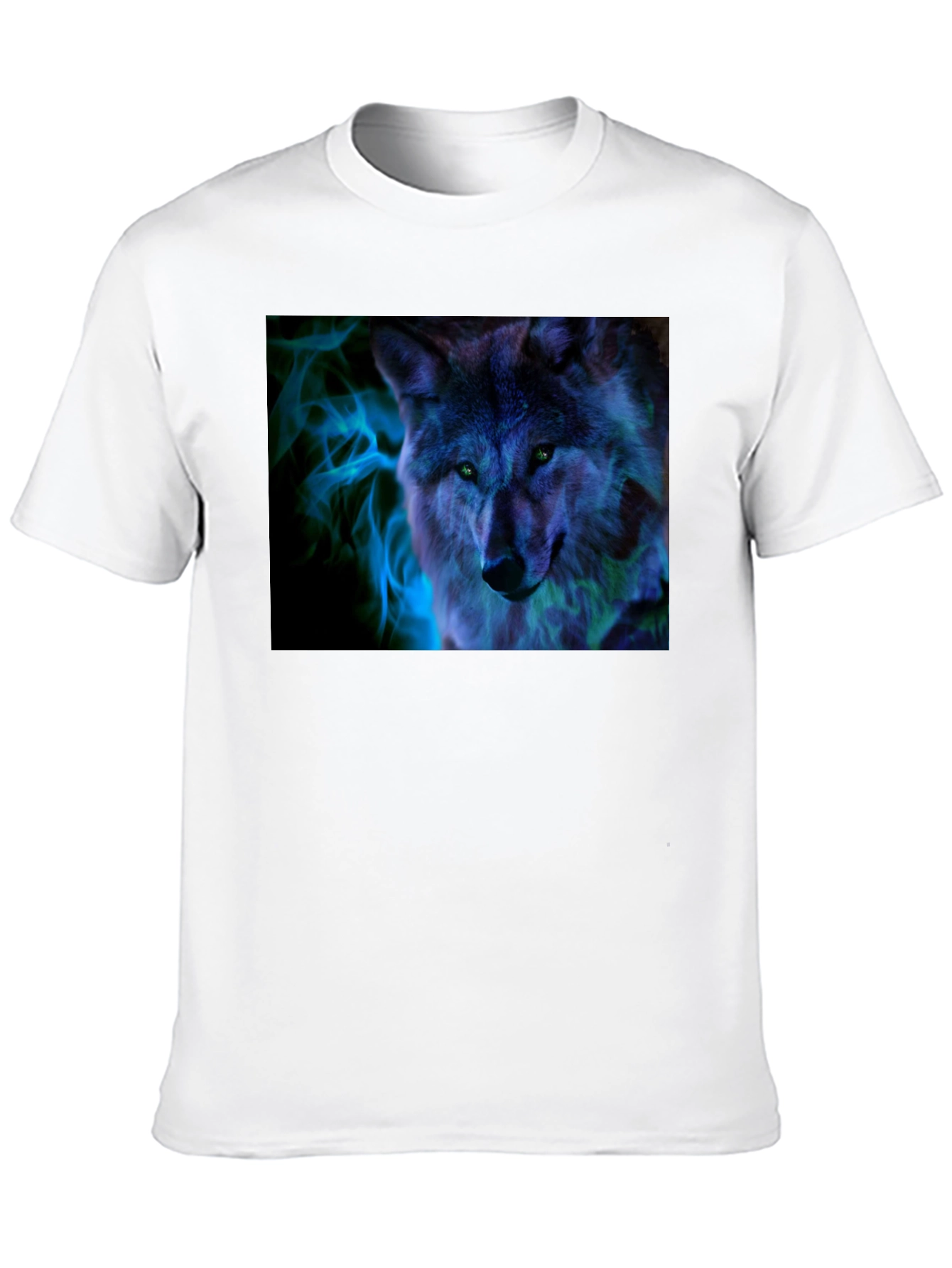 Wolf Graphic Print Black T-Shirt