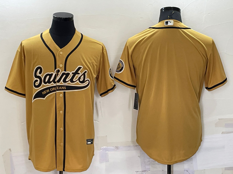 Men's New Orleans Saints Yellow Blank Jerseys