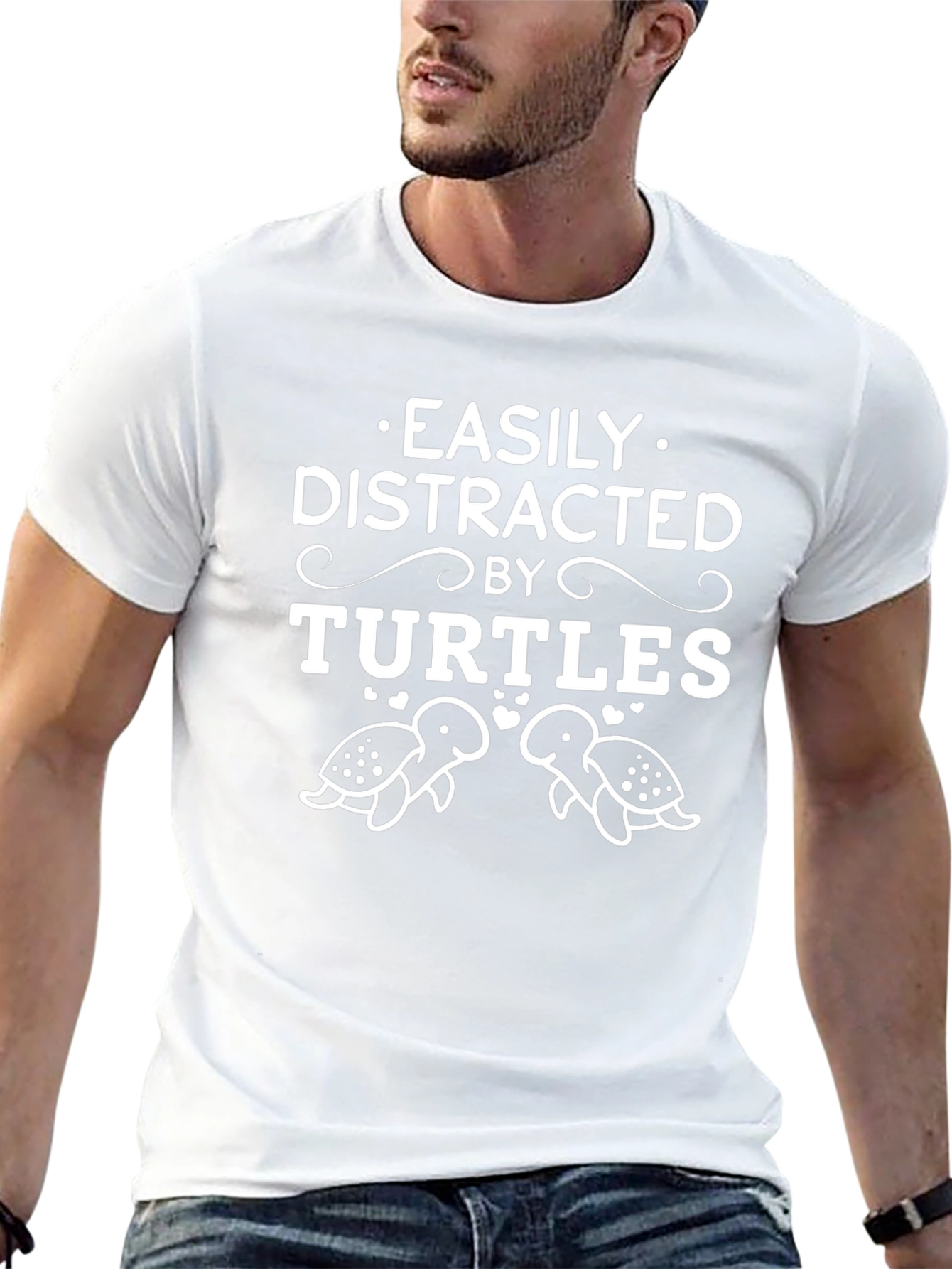 Easily Distracted By Turtles Graphic T-Shirt