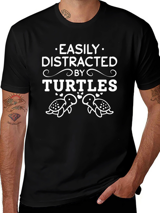 Easily Distracted By Turtles Graphic T-Shirt