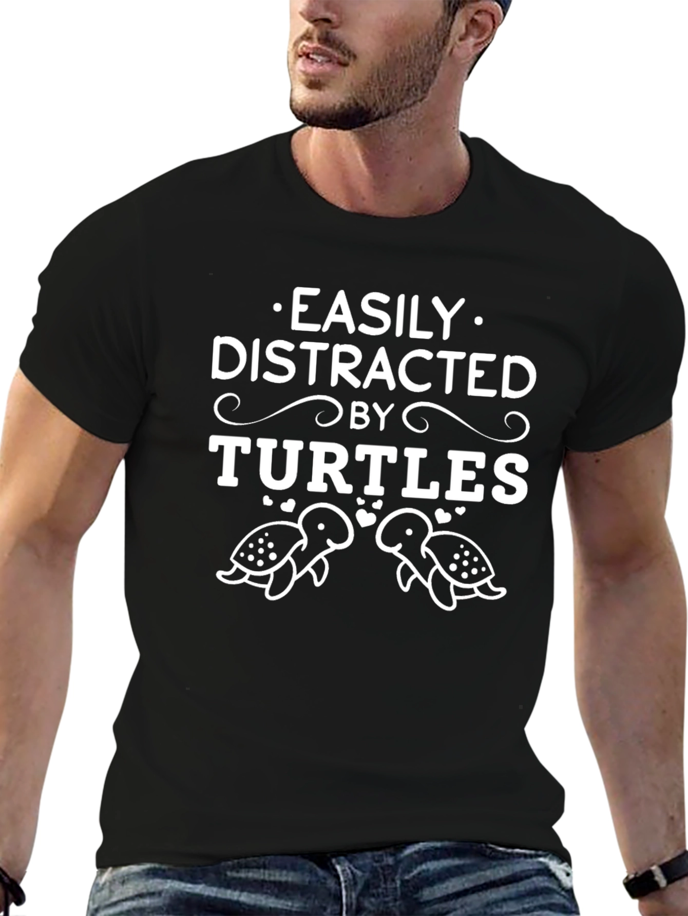 Easily Distracted By Turtles Graphic T-Shirt