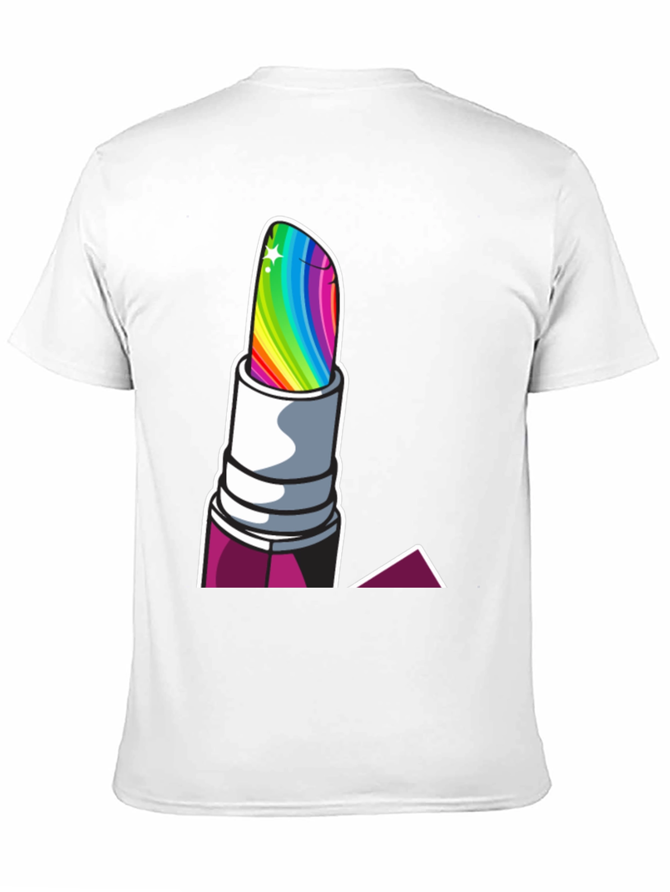 Rainbow Lipstick Graphic Tee - Pride Fashion