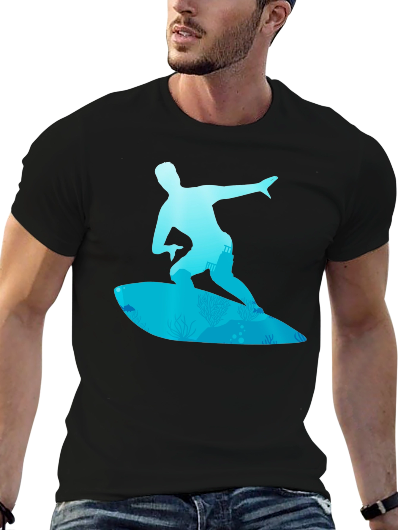 Surfer Graphic Tee - Ride the Wave in Style