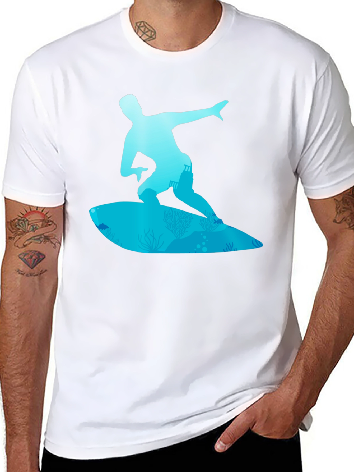 Surfer Graphic Tee - Ride the Wave in Style