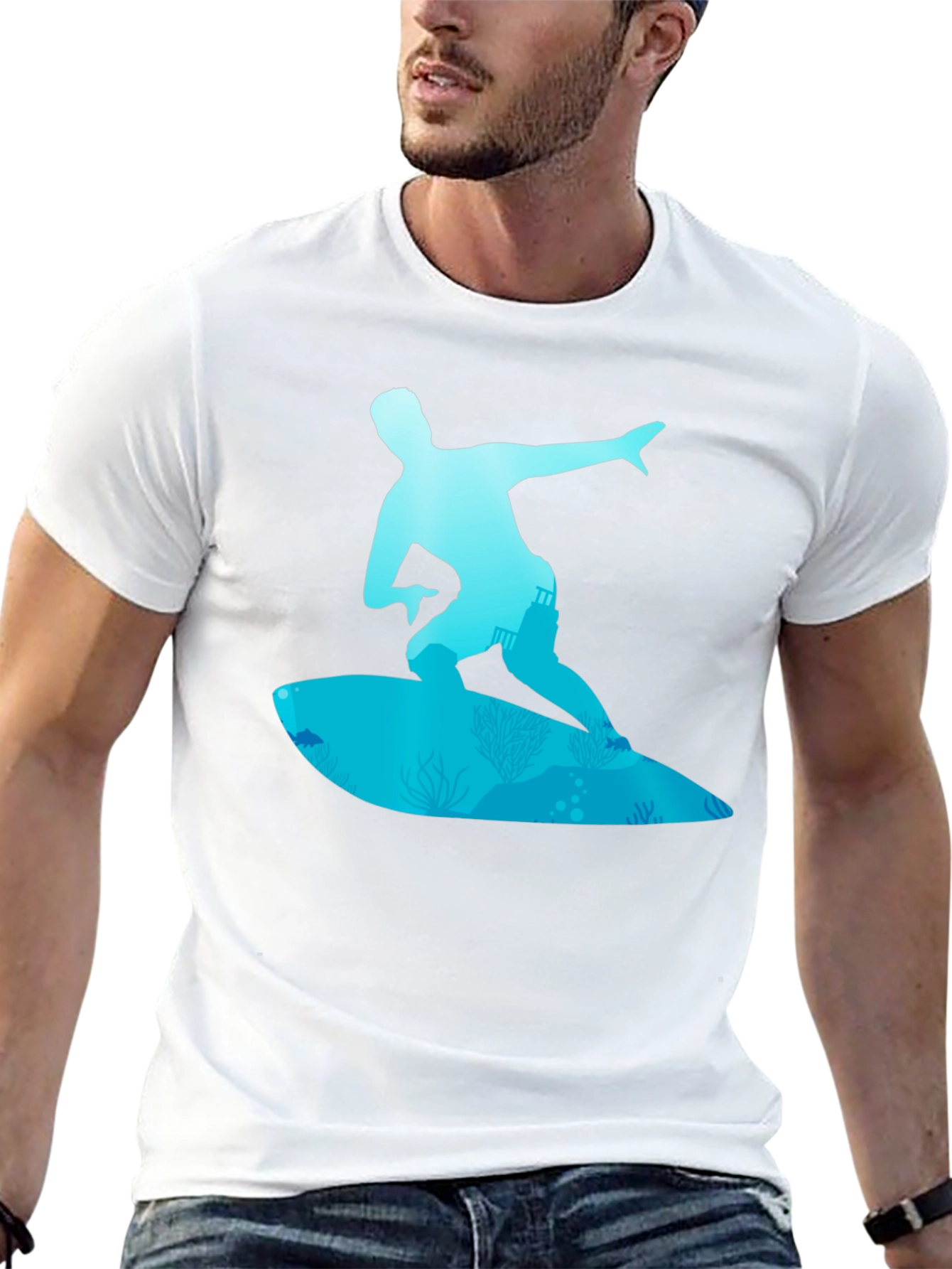 Surfer Graphic Tee - Ride the Wave in Style