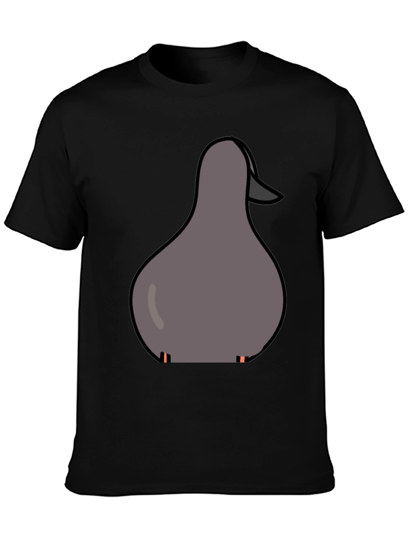 Duck Graphic Tee - Casual Black T-Shirt