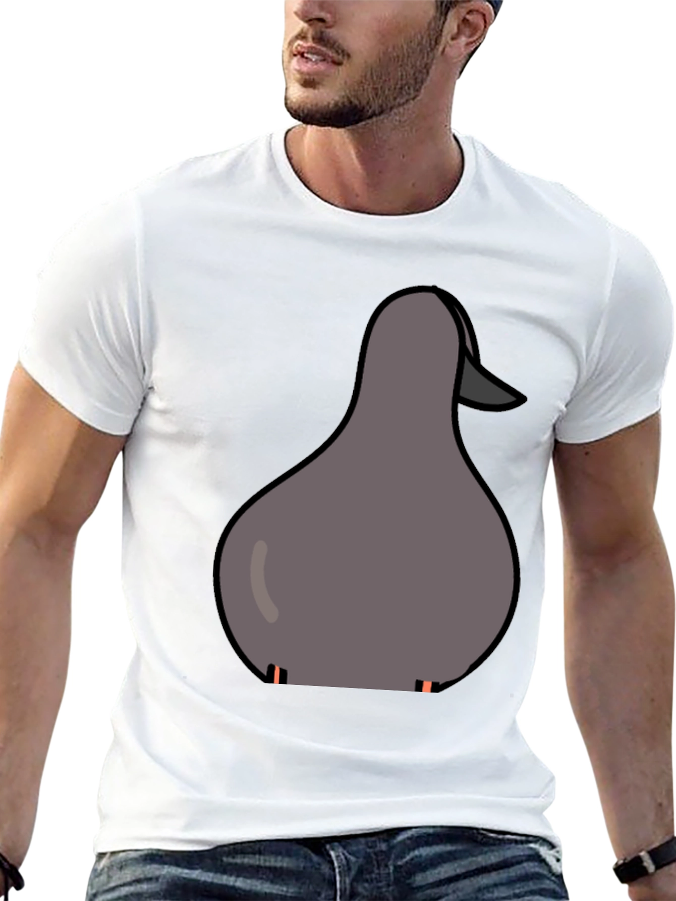 Duck Graphic Tee - Casual Black T-Shirt