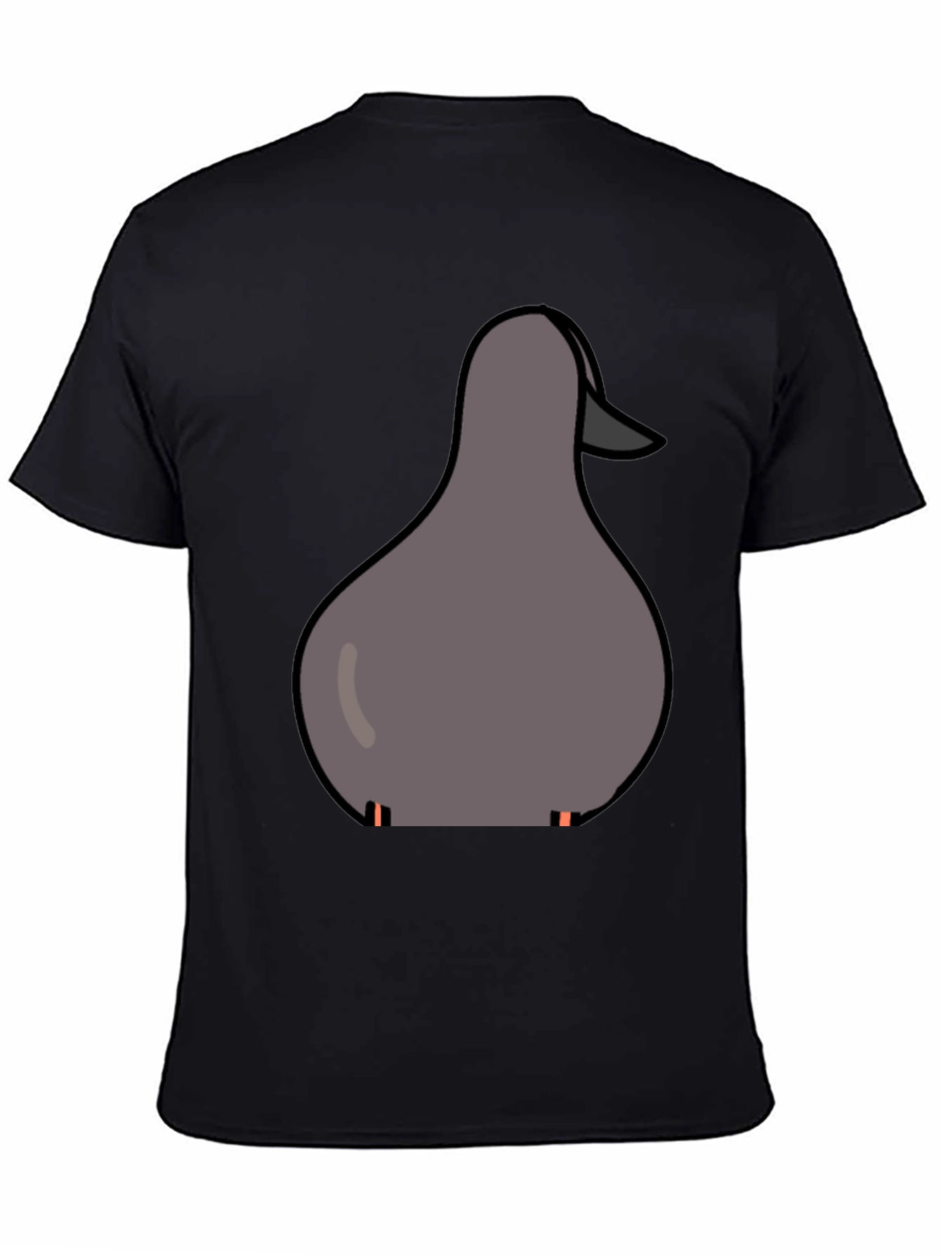 Duck Graphic Tee - Casual Black T-Shirt