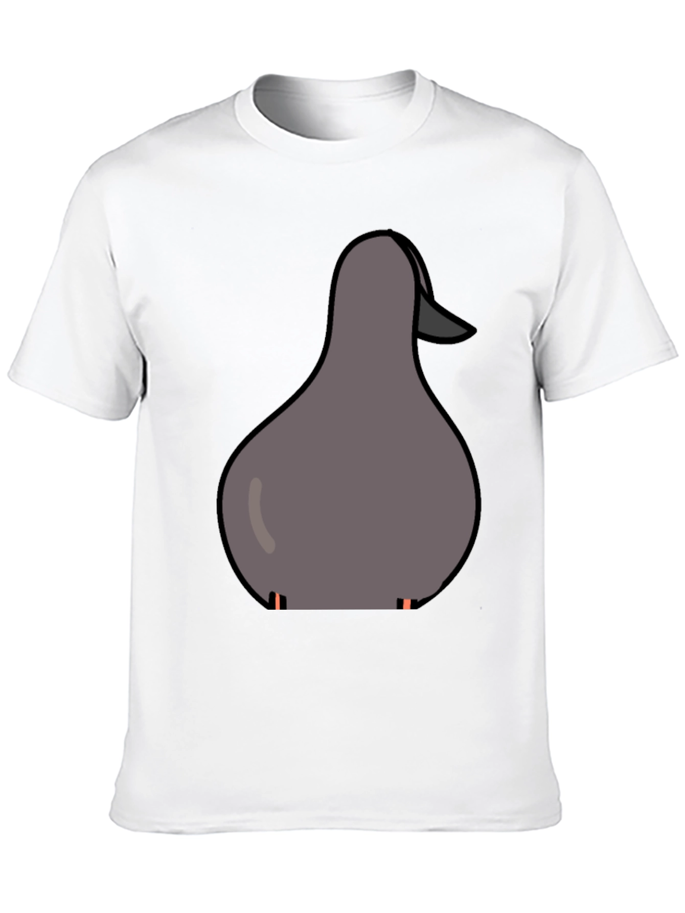 Duck Graphic Tee - Casual Black T-Shirt