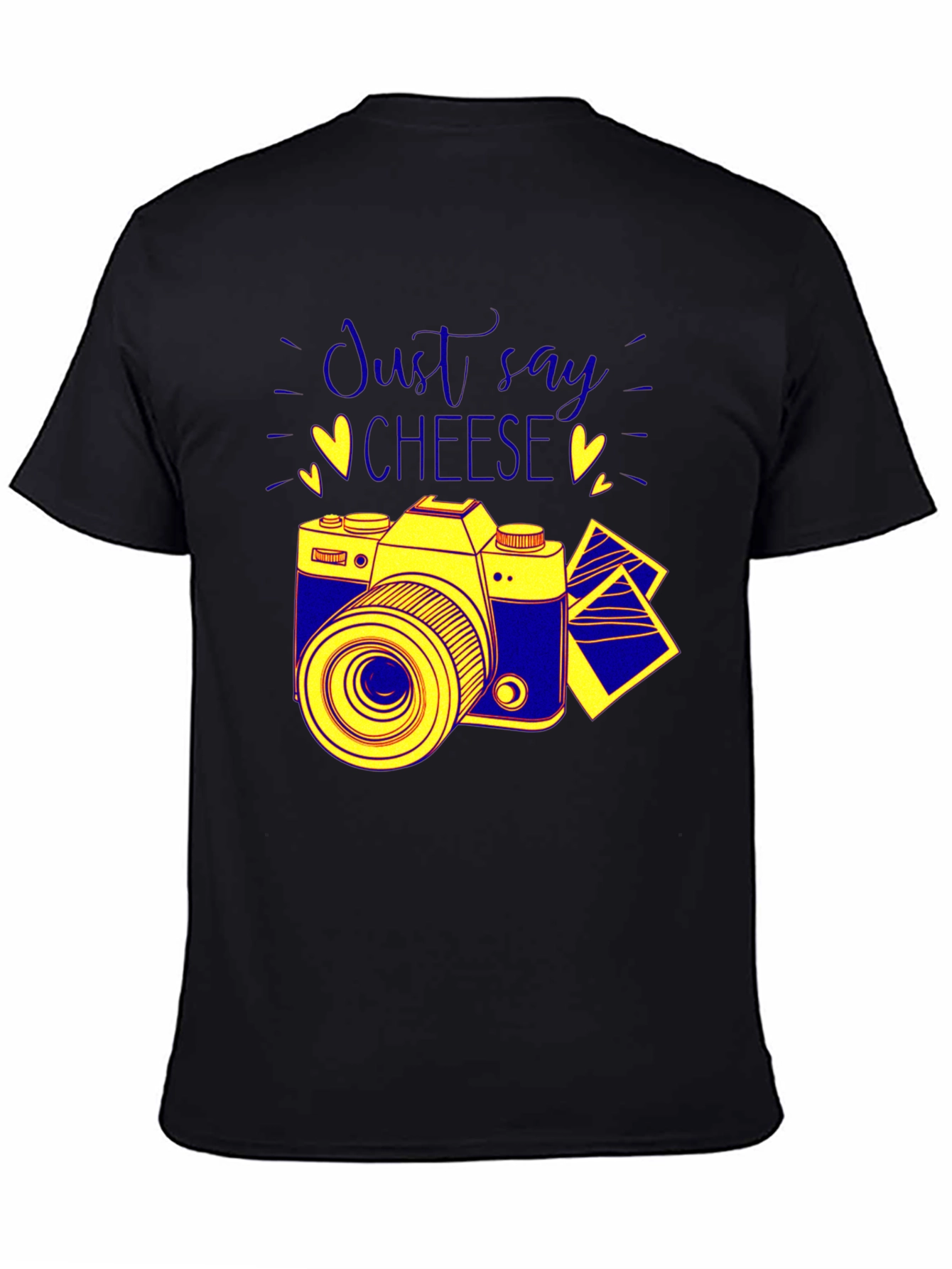 Just Say Cheese Camera Graphic T-Shirt