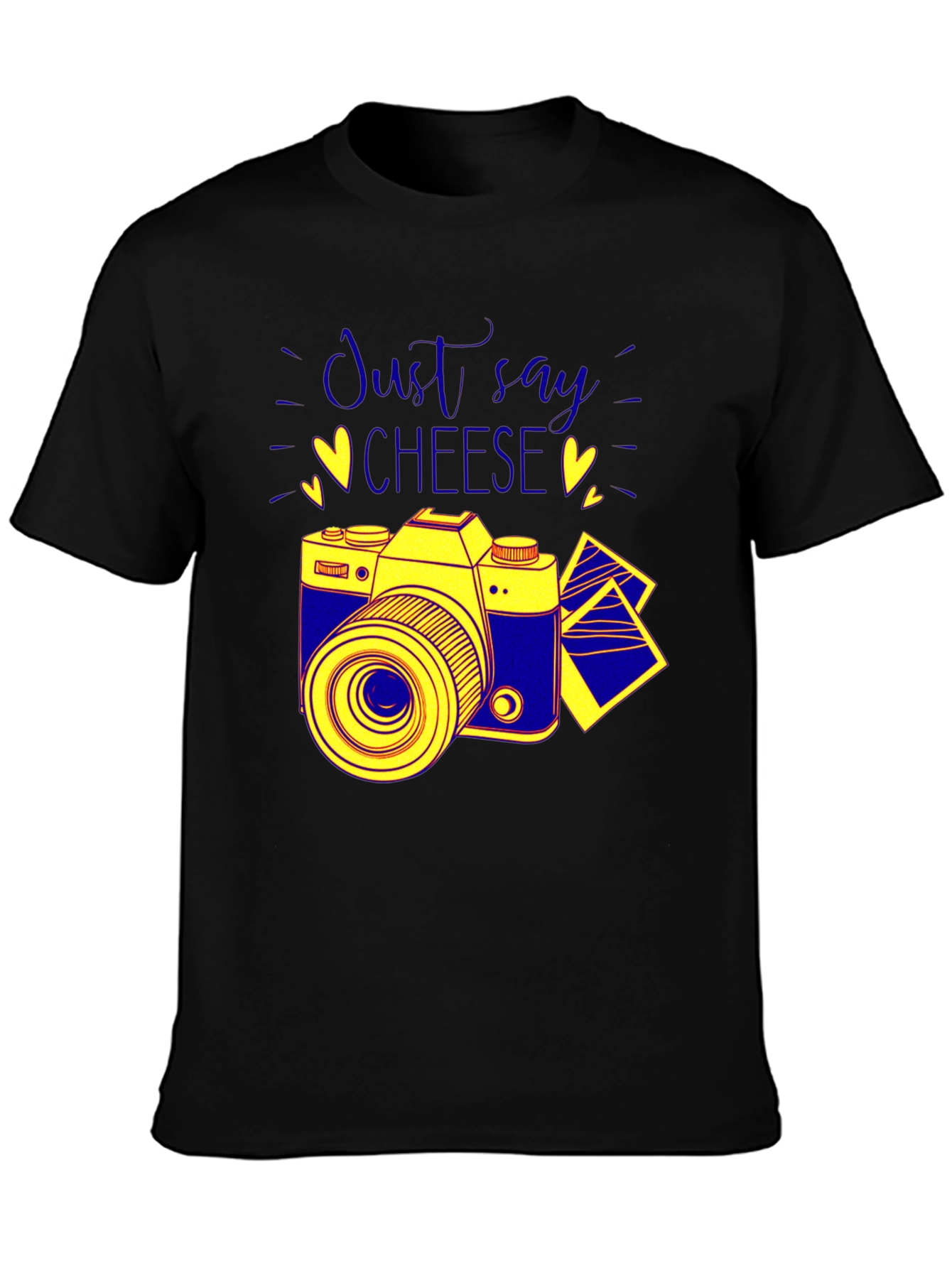 Just Say Cheese Camera Graphic T-Shirt