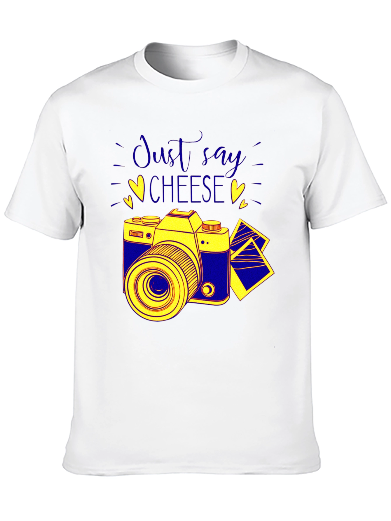 Just Say Cheese Camera Graphic T-Shirt