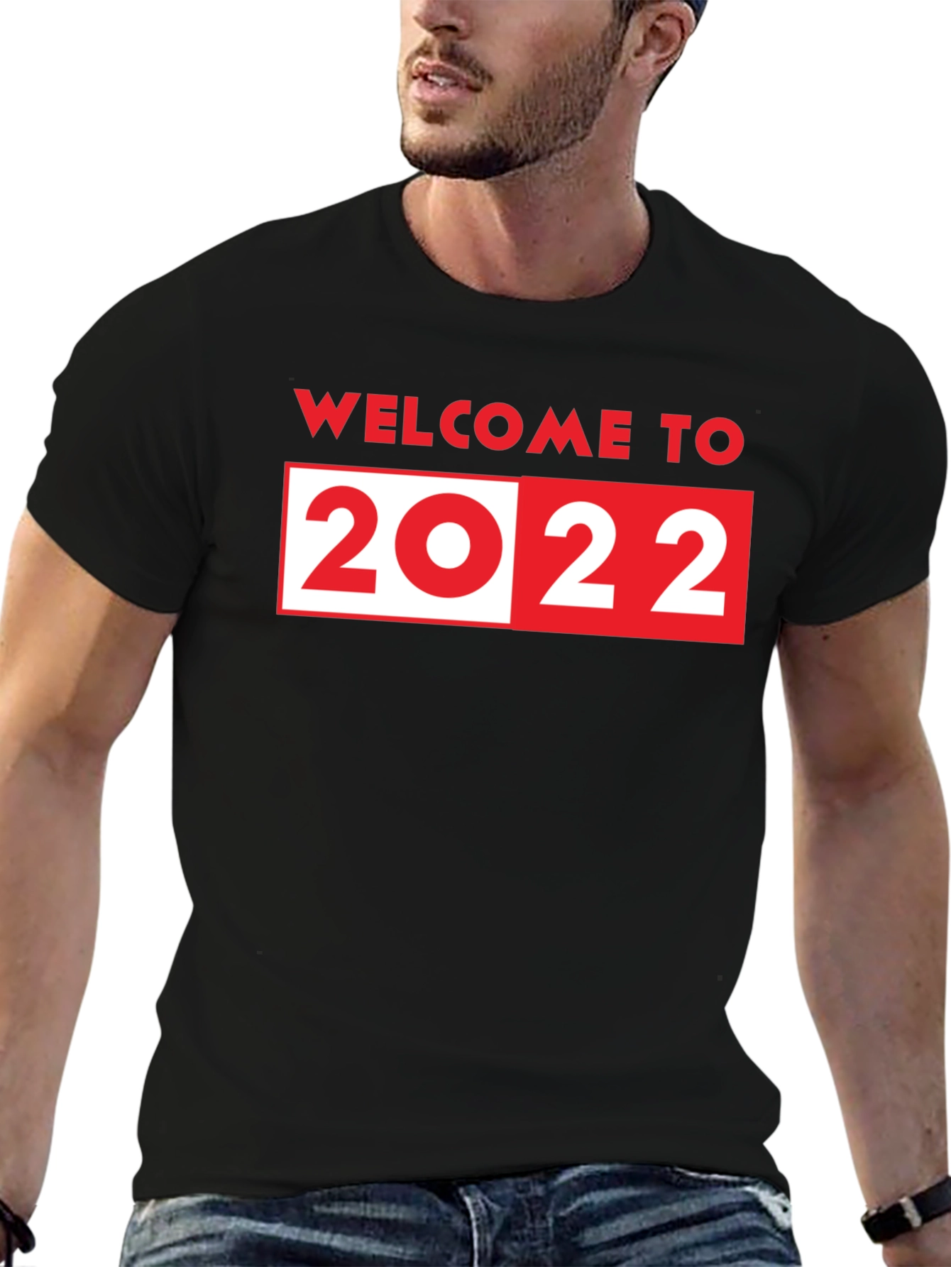 Welcome to 2022 T-Shirt - Black Crew Neck
