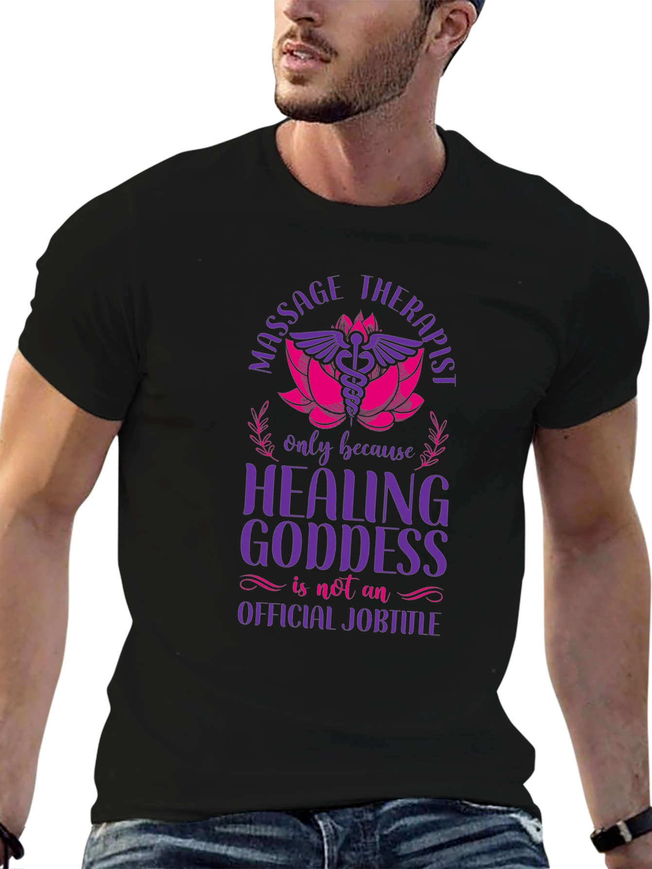 Massage Therapist Healing Goddess Graphic T-Shirt