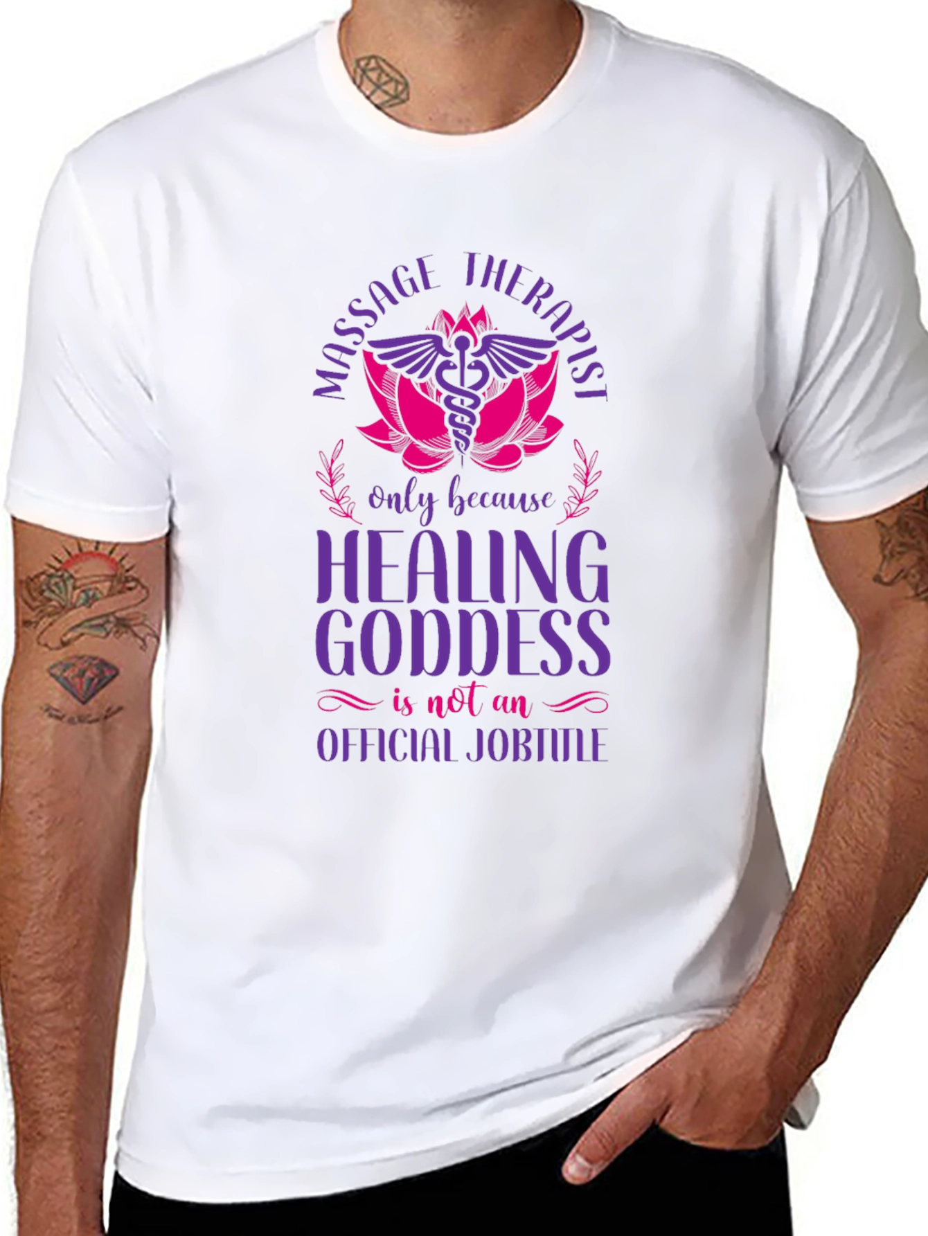 Massage Therapist Healing Goddess Graphic T-Shirt