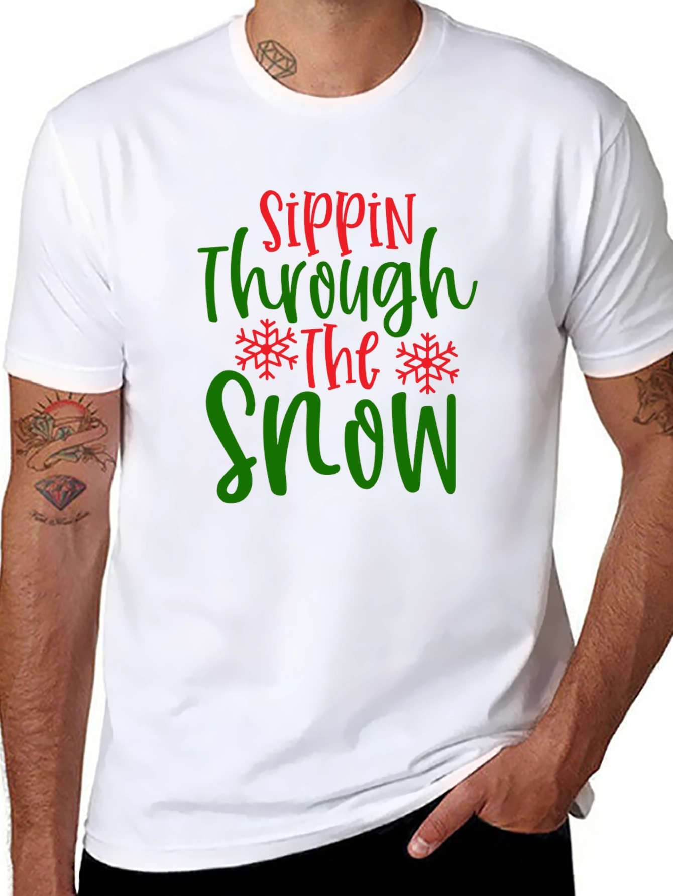 Sippin Through the Snow Graphic Tee