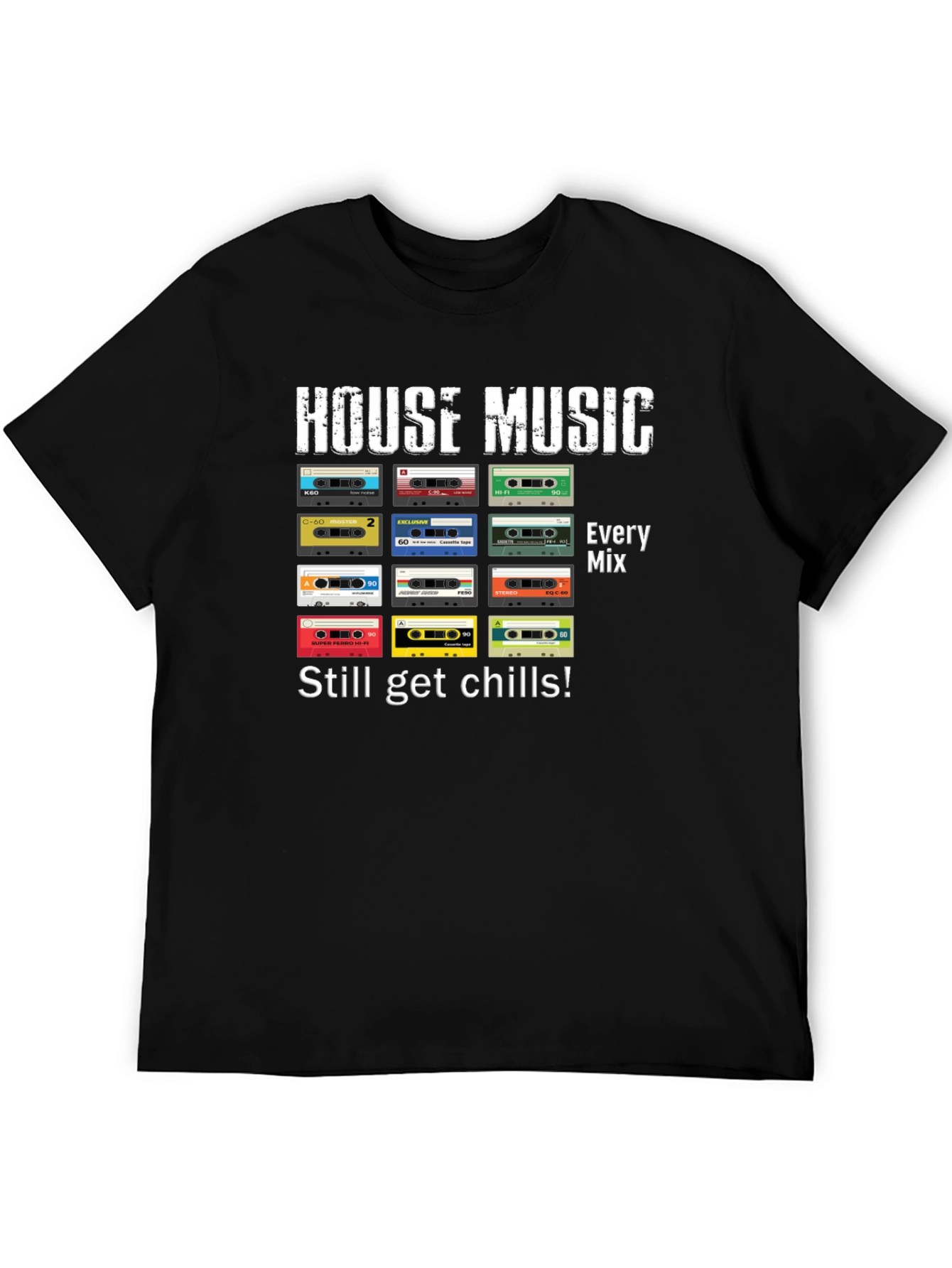 House Music Retro Cassette Tape T-Shirt