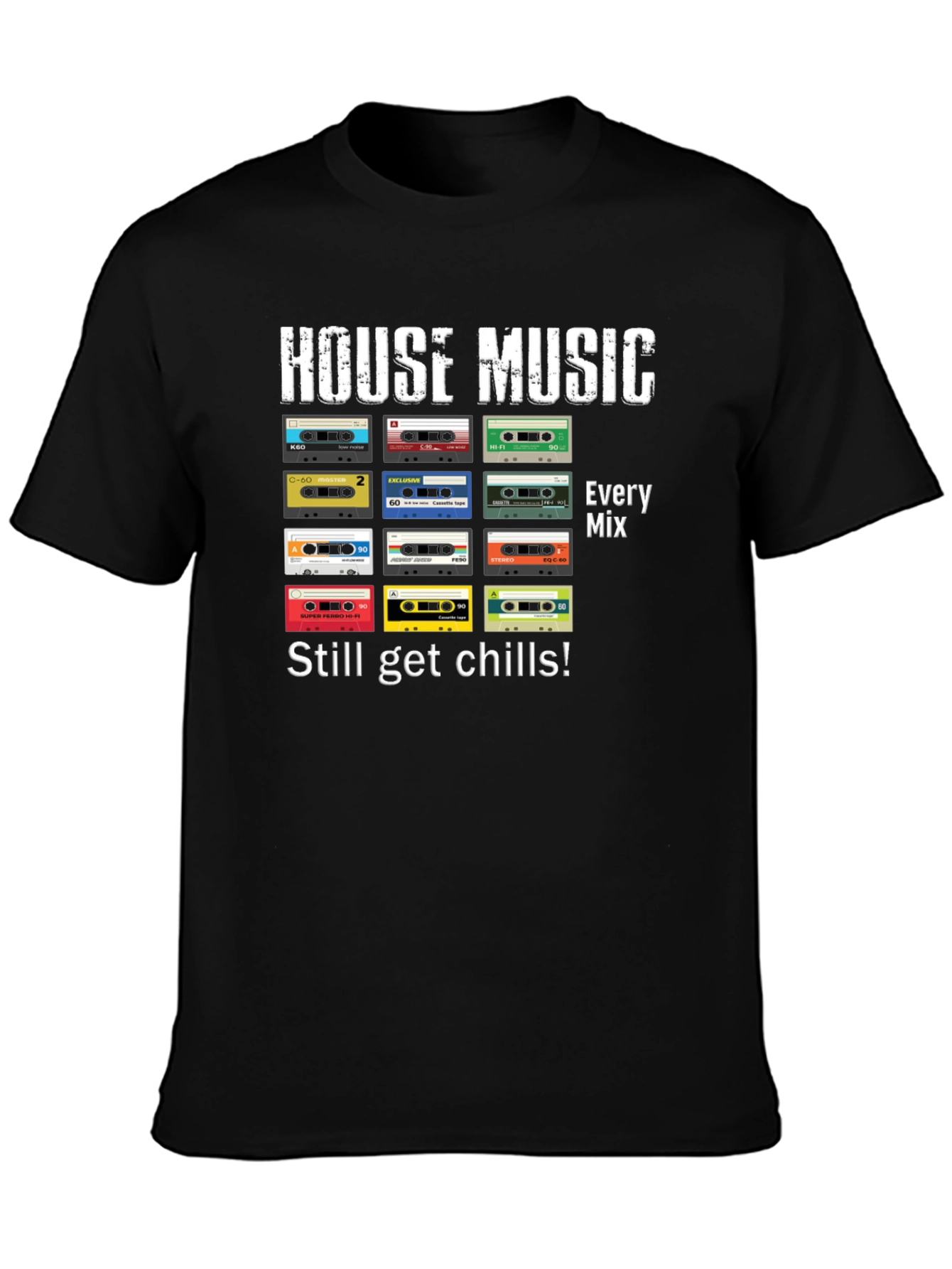 House Music Retro Cassette Tape T-Shirt